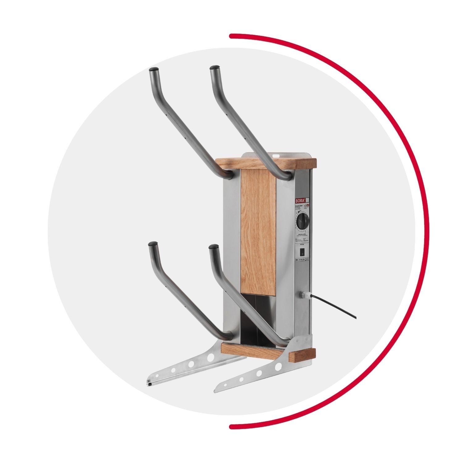 oskari BORA® 2 - Elektrischer Schuhtrockner für 2 Paar Schuhe - OSKARI mit Warmluft für Stiefel, Schuhe, Skischuhe, Fußballschuhe