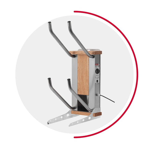 oskari BORA® 2 - Elektrischer Schuhtrockner für 2 Paar Schuhe - OSKARI mit Warmluft für Stiefel, Schuhe, Skischuhe, Fußballschuhe