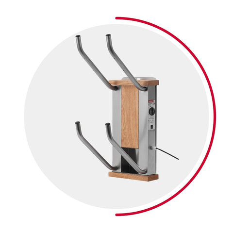 oskari BORA® 2 - Elektrischer Schuhtrockner für 2 Paar Schuhe - OSKARI mit Warmluft für Stiefel, Schuhe, Skischuhe, Fußballschuhe